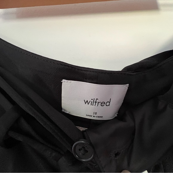 Wilfred black high rise tie waist pants size 10 - Picture 4 of 6